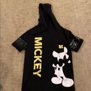 Mickey black jersey-like top
